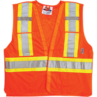 Vestes de s&eacute;curit&eacute; pour la circulation, Orange haute visibilit&eacute;, Grand/T-Grand, Polyester Stor-it Systems