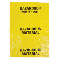 Hazardous Waste Bags, Infectious Waste, 60" L x 36" W, 50 /pkg. SEK328 | Stor-it Systems
