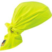 Chill-Its&reg; 6710FR FR Cooling Triangle Hat, High Visibility Lime-Yellow Stor-it Systems