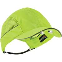 Skullerz&reg; 8960 Long Brim Bump Cap with LED Lighting, High Visibility Lime Green Stor-it Systems