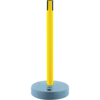 Tensabarrier ext&eacute;rieur - poteaux r&eacute;cepteurs, Hauteur de 37", Jaune Stor-it Systems
