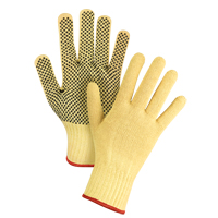 Dotted Seamless String Knit Gloves, Size Small/7, 7 Gauge, PVC Coated, Kevlar<sup>®</sup> Shell, ASTM ANSI Level A2/EN 388 Level 3 SFP796 | Stor-it Systems