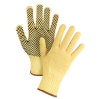Dotted Seamless String Knit Gloves, Size Large/9, 7 Gauge, PVC Coated, Kevlar<sup>®</sup> Shell, ASTM ANSI Level A2/EN 388 Level 3 SFP798 | Stor-it Systems