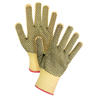 Double-Sided Dotted Seamless String Knit Gloves, Size Small/7, 7 Gauge, PVC Coated, Kevlar<sup>®</sup> Shell, ASTM ANSI Level A2/EN 388 Level 3 SFP800 | Stor-it Systems