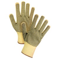 Double-Sided Dotted Seamless String Knit Gloves, Size Large/9, 7 Gauge, PVC Coated, Kevlar<sup>®</sup> Shell, ASTM ANSI Level A2/EN 388 Level 3 SFP802 | Stor-it Systems