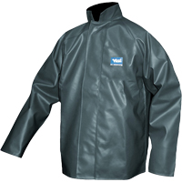 Journeyman Chemical Resistant Rain Jacket, Polyester, Small, Green Stor-it Systems