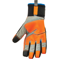 Gants utilitaires thermiques haute visibilit&eacute; performants et &eacute;tanches ProFlex 818WP, Paume Polyur&eacute;thane, Taille Petit Stor-it Systems