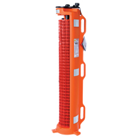 Wheeled Barrier, 50' L, Plastic, Orange Stor-it Systems