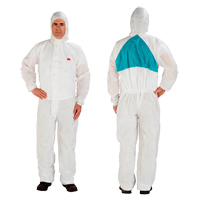 Protective Coveralls, 4X-Large, White, Polypropylene/SMS SFV024 | Stor-it Systems