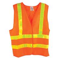 Dynamic™ Traffic Vest, High Visibility Orange, Medium, Polyester, CSA Z96 Class 2 - Level 2 SFZ178 | Stor-it Systems