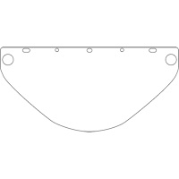 Visi&egrave;re d&eacute;coup&eacute;e &agrave; l'emporte-pi&egrave;ce Dynamic, PETG, Teinte Transparent Stor-it Systems