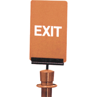 "Exit" Crowd Control Sign, 11" x 7", Plastic, English SG128 | Stor-it Systems