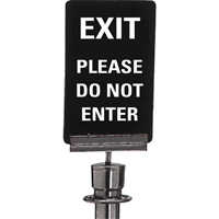 "Exit: Please Do Not Enter" Crowd Control Sign, 11" x 7", Plastic, English SG129 | Stor-it Systems