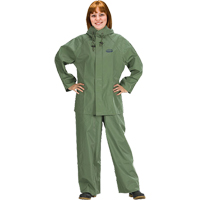 Hurricane Flame Retardant/Oil Resistant Rain Suits - Rainsuits, 4X-Large, Green Stor-it Systems