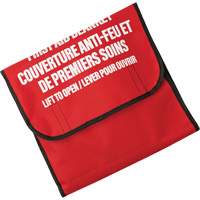 Dynamic Fire Blanket with Nylon Pouch Holder, Wool, 60"L x 71"W Stor-it Systems