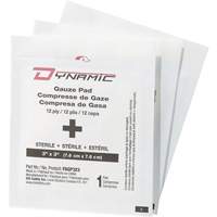 Dynamic Gauze, Pad, 3" L x 3" W, Sterile, Medical Device Class 1 Stor-it Systems