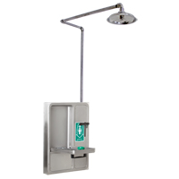 Eye/Face Wash and Shower, Ceiling-Mount Stor-it Systems