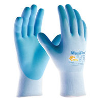 Gants enduits ultra l&eacute;gers MaxiFlex ATG, 6/T-petit, R&ecirc;vetement Mousse de nitrile, Calibre 15, Enveloppe en Nylon Stor-it Systems