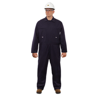 UltraSoft<sup>®</sup> Arc Flash & FR Coveralls, Size 46, Navy Blue, 12.4 cal/cm2 SGC558 | Stor-it Systems