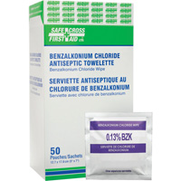 Benzalkonium Chloride Wipes, Towelette, Antiseptic Stor-it Systems
