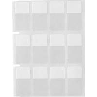 Core Series Self-Laminating Wire & Cable Labels, Vinyl, 0.5" L x 0.75" H, Clear Stor-it Systems