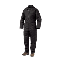 Lined Twill Coveralls, Men's, Black, Size Large Stor-it Systems