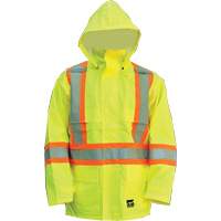 Manteau Open Road, Polyester/Polyur&eacute;thane, Jaune lime haute visibilit&eacute;, Petit Stor-it Systems