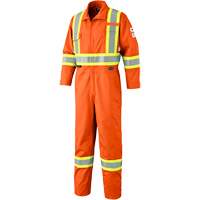 7702 Combinaison de s&eacute;curit&eacute; haute visibilit&eacute; ignifuge, Taille 36, Orange Stor-it Systems