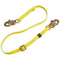 Longe de positionnement r&eacute;glable &agrave; sangle, 1 branches, 4', Classe CSA B, Polyester Stor-it Systems