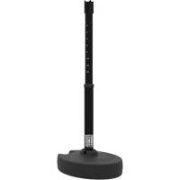 Base pour montant de barri&egrave;re PLUS, Hauteur de 42", Noir Stor-it Systems