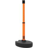Base pour montant de barri&egrave;re PLUS, Hauteur de 42", Orange Stor-it Systems