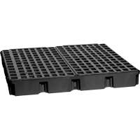 Modular Spill Platform, 60.5 US gal. Spill Capacity, 51.5" x 51.5" x 6.5" Stor-it Systems