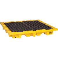 Spill Containment Pallet, 66 US gal. Spill Capacity, 58.5" x 58.5" x 7.75" SGJ313 | Stor-it Systems
