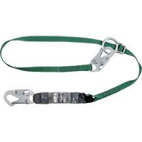 V-Series Tie-Back Lanyard, 6', Rebar Hook Center, Snap Hook Leg Ends, Polyester Stor-it Systems