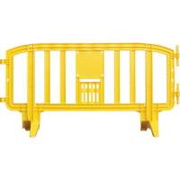 Movit Barricade, Interlocking, 78" L x 39" H, Yellow SGN468 | Stor-it Systems