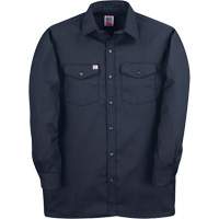 Long-Sleeved Twill Work Shirt, Men's, 4X-Large, Navy Blue Stor-it Systems