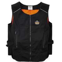 Veste de refroidissement &agrave; changement de phase l&eacute;g&egrave;re avec sachets 6260 Chill-Its, Petit/Moyen, Noir Stor-it Systems