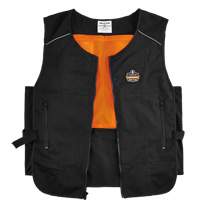 Veste de refroidissement &agrave; changement de phase l&eacute;g&egrave;re avec sachets 6260 Chill-Its, Petit/Moyen, Noir Stor-it Systems