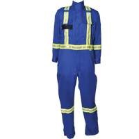 Combinaisons ignifuges &agrave; bandes Firewall FR, Taille T-petit, Bleu royal Stor-it Systems