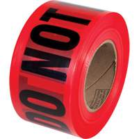 PrimeGuard "Danger Do Not Enter" Barricade Tape, English, 3" W x 1000' L, Black on Red Stor-it Systems