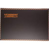 Anti-Fatigue Standing Mat, Smooth, 16" x 28" x 1", Black, Rubber SGP434 | Stor-it Systems
