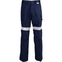 High Visibility Pants, Poly-Cotton, 32, Navy Blue Stor-it Systems