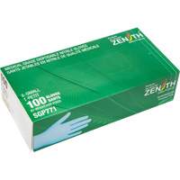 Gants jetables de calibre m&eacute;dical r&eacute;sistants &agrave; la perforation, T-petit, Nitrile, 4,5 mils, Sans poudre, Bleu, Classe 2 Stor-it Systems