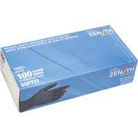 Puncture-Resistant Medical-Grade Disposable Gloves, Small, Nitrile, 5-mil, Powder-Free, Black, Class 2 Stor-it Systems