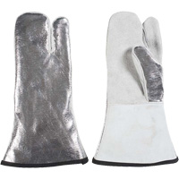 Mitaine &agrave; 3 doigts r&eacute;sistant &agrave; la chaleur, Aluminis&eacute;/Kevlar/Cuir, Taille unique, Prot&egrave;ge jusqu'&agrave; 650°F (343°C) Stor-it Systems