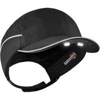 Skullerz<sup>®</sup> 8965 Lightweight Bump Cap Hat with LED Lighting, Black SGQ316 | Stor-it Systems