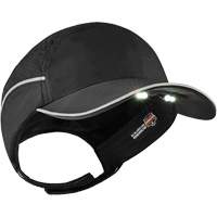 Skullerz<sup>®</sup> 8965 Lightweight Bump Cap Hat with LED Lighting, Black SGQ317 | Stor-it Systems