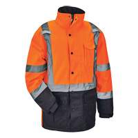 GloWear<sup>®</sup> 8384 Type R Thermal Parka, High Visibility Orange, Small, ANSI/ISEA 107 Class 3 SGQ746 | Stor-it Systems