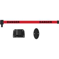 Plus Wall Mount Barrier System, Plastic, Screw Mount, 15', Red Tape SGQ824 | Stor-it Systems