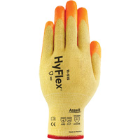 HyFlex&reg; High Visibility Cut-Resistant Gloves, Size 6, 13 Gauge, Foam Nitrile Coated, Stainless Steel/Kevlar&reg;/Spandex Shell, ASTM ANSI Level A5/EN 388 Level E Stor-it Systems